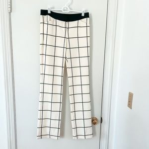 Express brand. Black & off-white plaid dress pants. Size 2R